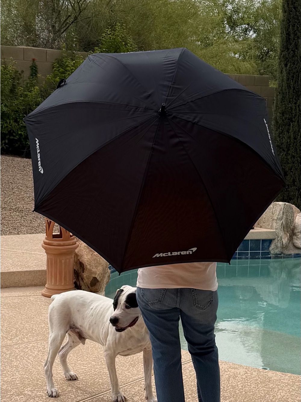 McLaren Black Umbrella with Logo